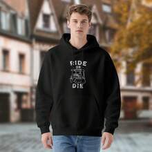 Funny Golf Hoodie Ride Or Die Golfer Dad Gift,Soft And Breathable Fabric, Loose Style, Perfect For Concerts And Hiking Trips - 款式10 - 查看 3