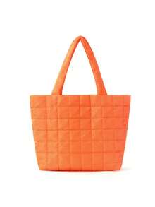 Bolso de tote acolchado de alta capacidad y ultra ligero - Rosa - Ver 4