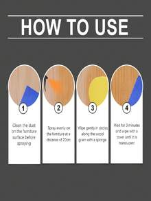 jakehoe 1 Set Beeswax Care Spray, Household Wood Cleaner & Polish, Removes Grease And Dirt, Restores Furniture Appearance, Reduces Surface Wear And Tear - 1set - View 5