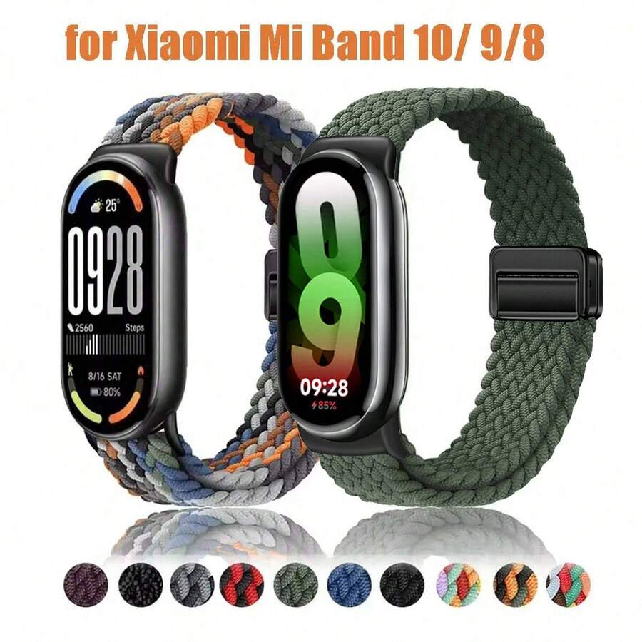 Nylon Strap For Xiaomi Mi Band 10/9/8, High Quality Breathable Sports Wristband Accessories For Mi Band 10 9 NFC, Replacement Watchband