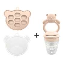 Personalized Baby Feeding Supplies - Bib, Plate, Bowl, Cup, Fork & Spoon, Teether, Food Freezer Tray - Multicolor - View 15