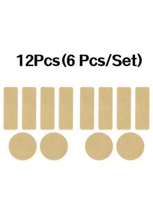 1/2套（6片/套）运动鞋侧边修补贴片，内衬破洞修补片，后跟磨损保护贴，适用于男女运动鞋、休闲鞋，男女鞋类配件