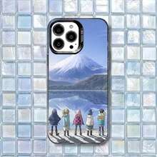 Funda de Teléfono Anime Y-Yuru C-Camp para iPhone17,16,15,14,13,12,11 Plus,Pro Max Cubierta Blanca Mate a Prueba de Golpes - Z5 - Ver 5