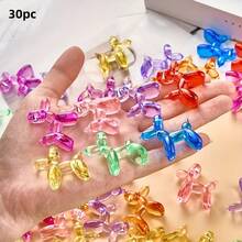 30pcs Mini Crystal Dog Balloons, DIY Handmade Decorations, Mother's Day Gift For Boyfriend/Girlfriend, Creative Art Sculpture, Cute Decor Ornament For Home Entrance, TV Cabinet, Living Room, Owl Resin Craft, Bar/Cafe Counter, Micro Landscape, Office Desk - Multicolor - View 7