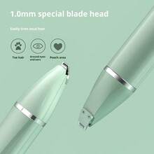 新款四合一电动宠物理发器，猫爪毛修剪器，狗狗剃毛器，多头电动剃须刀，可充电宠物理发器，带可更换刀片 - 彩色 - 查看 4