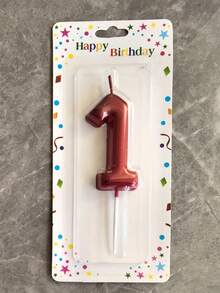 6 cm wysoka czerwona świeca urodzinowa z cyframi, odpowiednia na uroczystości świąteczne, do pieczenia ciast, na ceremonie dla dorosłych, rocznice urodzin i inne imprezy festiwalowe - Czerwony - Zobacz 16