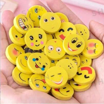 48 mini slumpmässiga suddgummin, studentbrevpapper, prisgåvor, rena och kladdfria kontorssuddgummin, hållbar plast, inga fjädrar, skolmaterial, sömmar, konstnärsmaterial