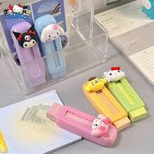 Back To School Essential! 1/5pcs Sanrio Character Set, Includes Kitty, Kuromi, Melody - ABS Material Anti-Pollution & Anti-Drop NS-Windnet, Scratch-Resistant, Less Dropping Resin Erasers, & Adorable Elementary School Stationery Gift Rewards