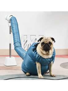 狗狗快速烘干宠物毛发袋便携式宠物烘干笼免提狗狗美容毛发清洁旅行袋，吸收水分快速烘干宠物毛发 - 藏蓝色 - 查看 4