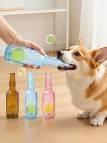 1PC Pet Toys, Dog Chewable Rattle Tennis Ball Bottles, Self-Entertainment Toys, Durable Chewable Teething Toys, Interactive Dog Toys,Dog Stuff,Dog Toys,Dog Things,Dog Supplies,Dog Accesssories