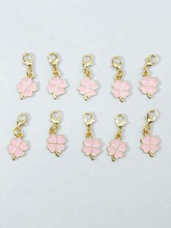 5/10/20个装四叶草幸运钥匙扣，圣帕特里克节礼物，毕业典礼、婚礼、庆典和包装装饰的完美之选