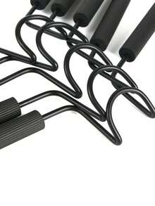 5-In-1 Heavy Duty Metal Clothes Hanger | Space-Saving Non-Slip Foam Padded Hanger For Coats, Sweaters, Suits, T-Shirts, Jackets, Shirts | Home, Office, Dorm, Travel, Laundry Room Wardrobe Essential | Slim Design, Extra Large Capacity, Non-Slip Shoulders, Rust-Proof, Foldable, Uniform Thickness, Essential For Men, Women, And Teens - Multicolor - View 8