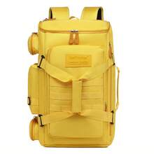 Sac à dos de voyage Sac à dos homme Très grande capacité Sac de sport fitness ski alpinisme Sac de bagage femme séparation sec-humide - Jaune citron - Voir 2