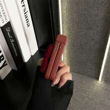 Koreanischer Stil Burgunderroter Samt Schleife minimalistische Handyhülle, kompatibel mit Samsung Galaxy ZFlip7, Flip8, Z Flip6, ZFlip 5, stoßfeste Rückseite - Bordeaux - Übersicht 6