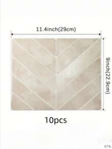 1/10/20pcs 11.4" X 9" Peel And Stick Wallpaper - 2D Soft Gel Self-Adhesive Flexible Waterproof Tile For Kitchen, Bathroom, Easy To Clean Wall And Shower Tile. Home Decor, Holiday Decor. - Multicolor - View 9