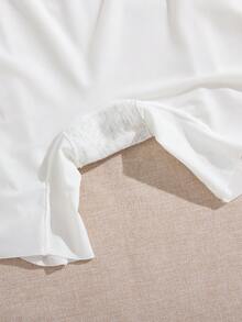 3 piezas Bragas de mujer de cintura alta sin costuras, con control de barriga, antiroces, simples y elegantes de un solo color o estampadas, cómodas y de material amigable con la piel - Negro+Azul+Albaricoque - Ver 7
