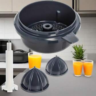 手动榨汁配件，高效柑橘榨汁器配件，塑料滤网篮，用于提取新鲜柠檬和橙汁，适用于 Thermomix TM5 和 TM6。