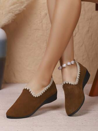 Bohemian Vintage Slip-On Shoes For Women, New Autumn Casual Soft Sole Moccasins