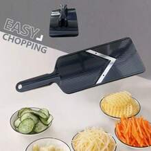 Manual Plastic Vegetable Slicer, Chopper And Shredder With Ergonomic Handle - Heavy Duty Multi-Function Cabbage Cutter, Suitable For Making Cabbage Salad, Cutting Leafy Greens, Potatoes, Carrots And Onions - Lightweight And Easy To Clean Design, No Battery/Power Needed, Compact Kitchen Tool - Multicolor - View 9