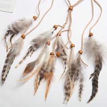 Bohemian Feather Headband, Suitable For Beach Travel, Vacation, African , Hair Accessory Women Hair Bands Women Hair Accessories