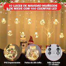 Holiday Decoration Supplies - White Warm Christmas Balls - View 4