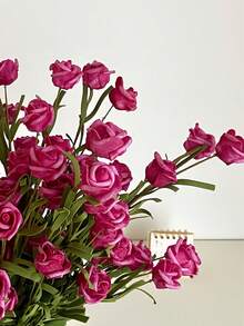 1 قطعة/5 قطع وردة اصطناعية رومانسية، نبات ورقي اصطناعي، باقة وردة اصطناعية - ديكور زهور منزلي وزينة طاولة. مناسبة للأعراس، باقات العروس، ديكور المنزل، حفلات الأعياد، هدايا رأس السنة، هدايا عيد الحب. مجموعات الألوان المتعددة تعزز جمالها، حجم واحد بألوان عشوائية تسليمها.