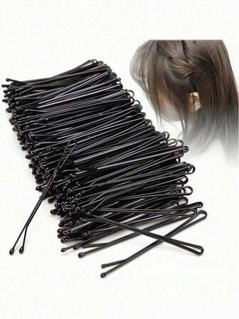 100pcs Women's Invisible One-Piece Hair Clips, Side Clips For Bangs, Flyaways, Suitable For Commuting, Work, Travel, Home, Gift, Ponytail, Bun, Face Washing, Masking, Matching Various Outfits, Claw Clips, Hair Slide, Hair Barrettes