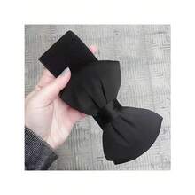 1Pc Bow Girdle For Women Butterfly Elastic Waistband Ladies Coat Dress Decorative Strap Fashion Wide Belt Female Slim Corset Halloween Summer, School Fall, Autumn, Halloween - 黑色 - 查看 4