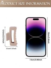 4pcs Women's Fashion Simple Square Hair Claw Hair Clips, Black Coffee Color, Medium Size, Suitable For Daily Use, Gift Hair Accessories, Claw Clip Fall Winter For Vacation Outfits Woman