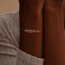 Personalized Birthday Flower Bracelet, Women's Bracelet, Mother's Bracelet, Gift For Sisters, Personalized Gift, Birthday Gift, Christmas Gift, Mother's Day Gift - Multicolor 2 - View 9