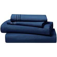 CLARA CLARK Premier 1800 Collection Hoja de Cama Set, Juego de sábanas 4 Piezas, Charcoal Stone Gray, Talla(King Azul Marino) - Multicolor - Ver 5