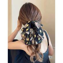 1pc Women's Romantic Floral Bowknot Hair Clip With Gold Foil Elegant And Sweet Hair Accessory For Large Quantity Hair Valentine's Day Hair Claws Claw Clips Hair Clips Hair Jaw Clip Hair Clamps Hair Clutch Hair Catcher Clip Bow Accessories School Stuff College Fall Winter Flower Hair Accessories For Women For Vacation Outfits Woman - 彩色 - 查看 6