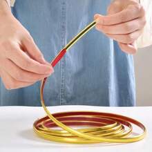 1 Roll PVC Wall Trim Molding, Self-Adhesive Decorative Strips For Wall, Waterproof Tile Edging, Photo Frame Trim, Baseboard Decorative Borders - 0.8*300CM - View 7