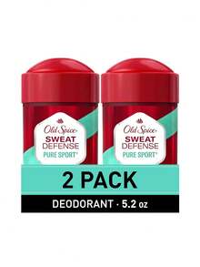 Old Spice High Endurance Pure Sport 男士除臭膏 2 入組，每支 73g，超強 48 小時汗水與異味防護，無鋁，不留白痕，腋下固體止汗除臭膏，適合運動與日常男士理容 - 強效防護純粹運動加強止汗香體劑 73g(2 支裝) - 查看 2