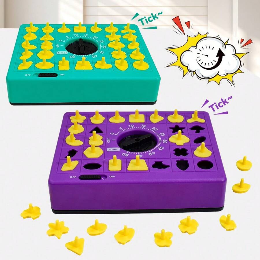 Juguete de rompecabezas con temporizador para niños, juego interactivo de educación temprana entre padres e hijos para entrenar la concentración, adecuado como regalo de cumpleaños para niños de 11 años - Multicolor - Ver 1