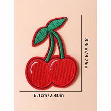 2pcs Cherry Shaped Iron-On Patch - Multicolor - View 1
