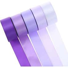 5 Rolls Satin Ribbon, 1 Inch X 25 Yards, 125 Yards Satin Ribbon Set, Silk Satin Ribbon, Suitable For Fall Wedding Bouquet Wrapping, Hair Accessory Making, Gift Wrapping And Craft Projects - Multicolor - View 17