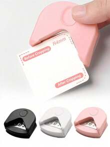 R4 4mm Corner Rounder Punch Tool Portable Paper Cutter For Laminated Cards Scrapbooking Photo Card Making DIY Craft Hole Puncher Office School Christmas Holiday Gift - 彩色 - 查看 9