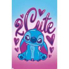 XZGB  International  Lilo And Stitch - 2 Cute Wall Poster 34L X 22.4W Unframed Version - như hình ảnh - Xem 1