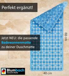 Alfombrillas antideslizantes para baño - Azul - Ver 5