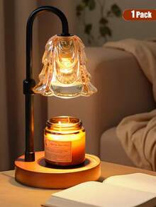 Romatherapy Lamp, Wax Melting Lamp, Candle Melting Lamp, Bedroom Bedside Gift Table Lamp, Dimmable Wood Art, Fireless Aromatherapy Desktop Decoration For The Bedroom, The Best Choice For Gifting Christmas Decorations, Gifts - Black - View 10