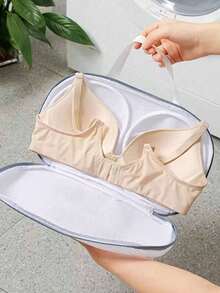 1/2个装文胸洗衣袋，可机洗文胸洗衣袋，旅行防变形内衣洗衣袋及客房服务收纳袋，适用于洗衣机的文胸洗衣袋，文胸保护袋防止变形，适合洗衣，内衣洗衣袋