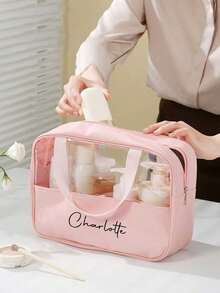 Customized Name Travel Bag, Individualization Handbag, Shoulder Bag, Crossbody Bag, Fitness Bag, Overnight Bag, Multifunctional And Multi Pocket Shoe Bag, Dry And Wet Separation, Toiletries Bag, Toilet Bag, Ideal For Gym, Workout, Overnight Stay & Weekend Getaways, Sports, Travel, Beach | Gift Idea - Multicolor - View 4