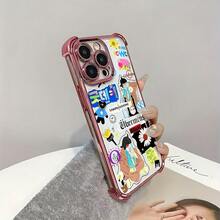 Una funda de teléfono de moda con graffiti de G-DRAGON compatible con varios modelos de , incluyendo 17, 16E, 16, 15, 14, 13, 12, 11 Mini, Pro, Max, Air, X, XR, XSMAX, 8 y 7 Plus.Es una funda trasera transparente y suave que ofrece protección contra caídas. - Colores mezclados - Ver 6