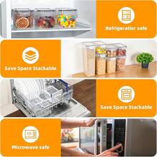 Storage Tanks - Transparent - 0.8L Pack Of 8 - View 5