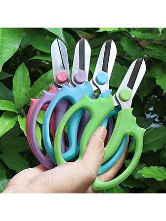 1 Pair Professional Pruning Shears, Comfortable Dual-Grip, Classic Design, Manual Gardening Scissors, Suitable For Flower Arranging, Gardening Trimming, Plant Cutting, Fruit Harvesting, Gardening Tool, Christmas, New Year, Back To School