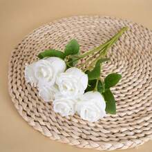 6 szt. sztucznych róż, sztuczne kwiaty, sztuczne róże do dekoracji, bukiety ślubne DIY, ozdoby stołu, dekoracje na wieczór panieński, walentynki, baby shower, dekoracje do domu, dekoracje tortów i dekoracja stołu w salonie, sztuczne rośliny, dekoracje jesienne, dekoracje do pokoju, biurka, ogrodu, dekoracje do pokoju, prezenty na Walentynki, kwiaty na nadgarstek dla panny młodej, urodziny, ukończenie szkoły - Wielokolorowe - Zobacz 7