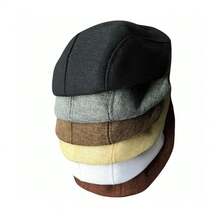Men's Italian Hat Beret,  Style, Unisex Summer Fashion - màu đen - Xem 4