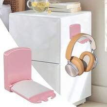 New Headphone Holder Foldable Headphone Stand Hanger Holder Wall-mounted hole-free Beetle Unicorn creative multi-function headset stand Headset Holder for Bedroom Game Room Study Room Pink - Rosado - Ver 5