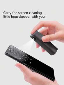 二合一超细纤维屏幕清洁工具，无需清洁液，适用于智能手机、电脑、电视和导航设备。让您的手机屏幕洁净如新。 - 彩色 - 查看 10
